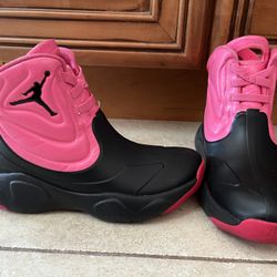 Jordan’s Drip Pink And Black Waterproof Sneakers Boots As 3