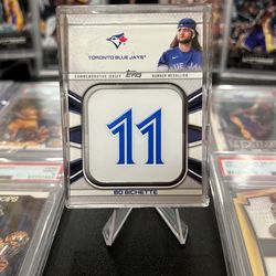 Bo Bichette Topps Comm. Jersey Medallion Card βΎοΈπ₯