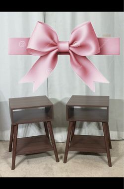 Pair of MCM Side Tables / Nightstands / Bedside Tables/ End Tables / Accent Tables