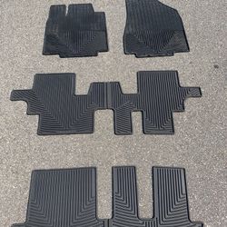 WEATHERTECH 2021-2024 SUBARU ASCENT ALL WEATHER MATS !!! 6 Pieces, 3 Rows !! Barely Used!