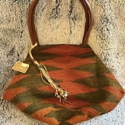 Brand-new Handwoven Linen Tote Bag from Ecuador