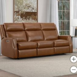 Thorton Leather Power Reclining Sofa