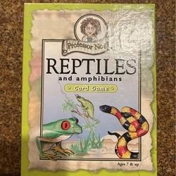 Professor Noggins reptiles and amphibians trivia kids family fun educational card game new