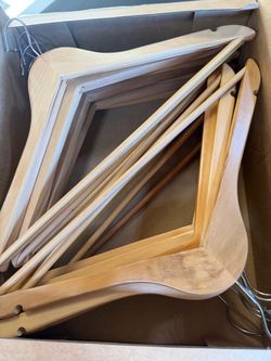 16 wood hangers