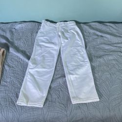 all White Baseball Pants
