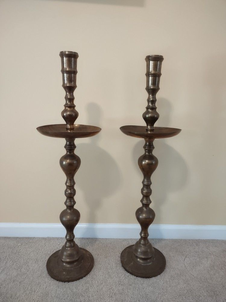 Brass Antique Candle Holder