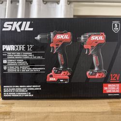 Skil PWRCORE 12v Drill And Impact Driver Kit, Jigsaw and light