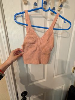 Pink Knit Crop
