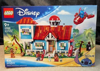 LEGO Disney Lilo & Stitch Beach House 43268 Building Set 834 Pcs New Sealed