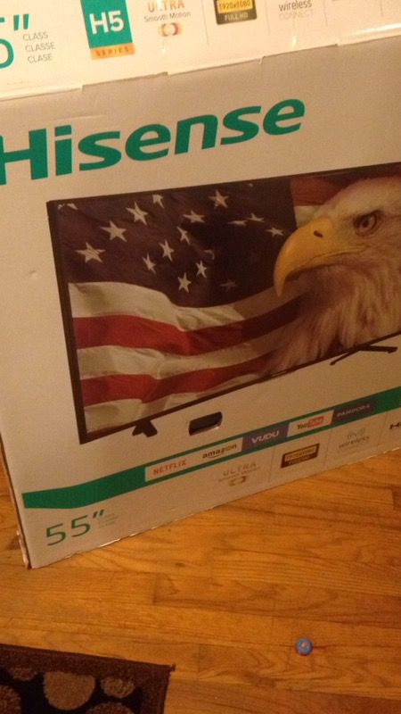 Hisense Smart TV inch 55 brand-new