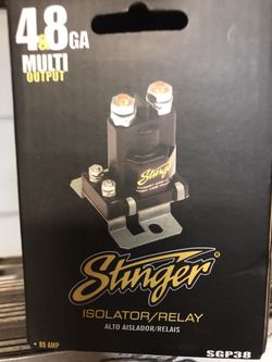 Stinger Relay Battery Isolator