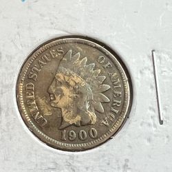 1900 Indian Head Penny Awesome Color 