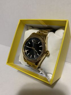 Invicta Speciality Men’s Gold Tone 40mm Watch Black Dial
