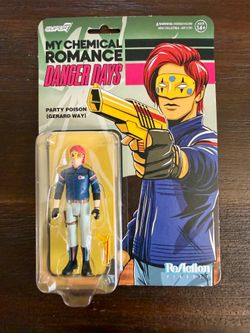 Super7 ReAction My Chemical Romance: Danger Days Party Poison (Gerard Way) Figure SEALED