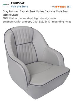 Ergoseat Gray Pontoon Captain Boat Seat