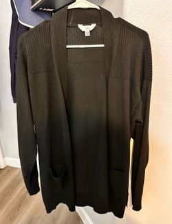 Black cardigan