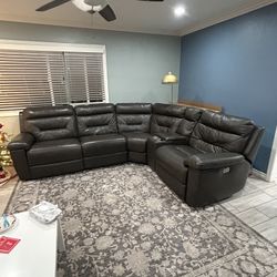 grey sectional leather sofa