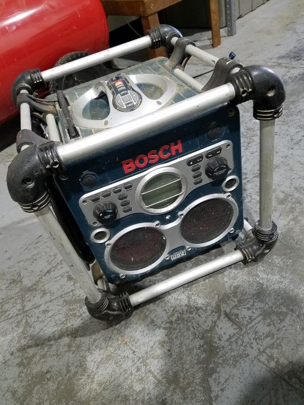 Bosch Power Box Jobsite Radio Battery Charger Cd Player Gfci Blown