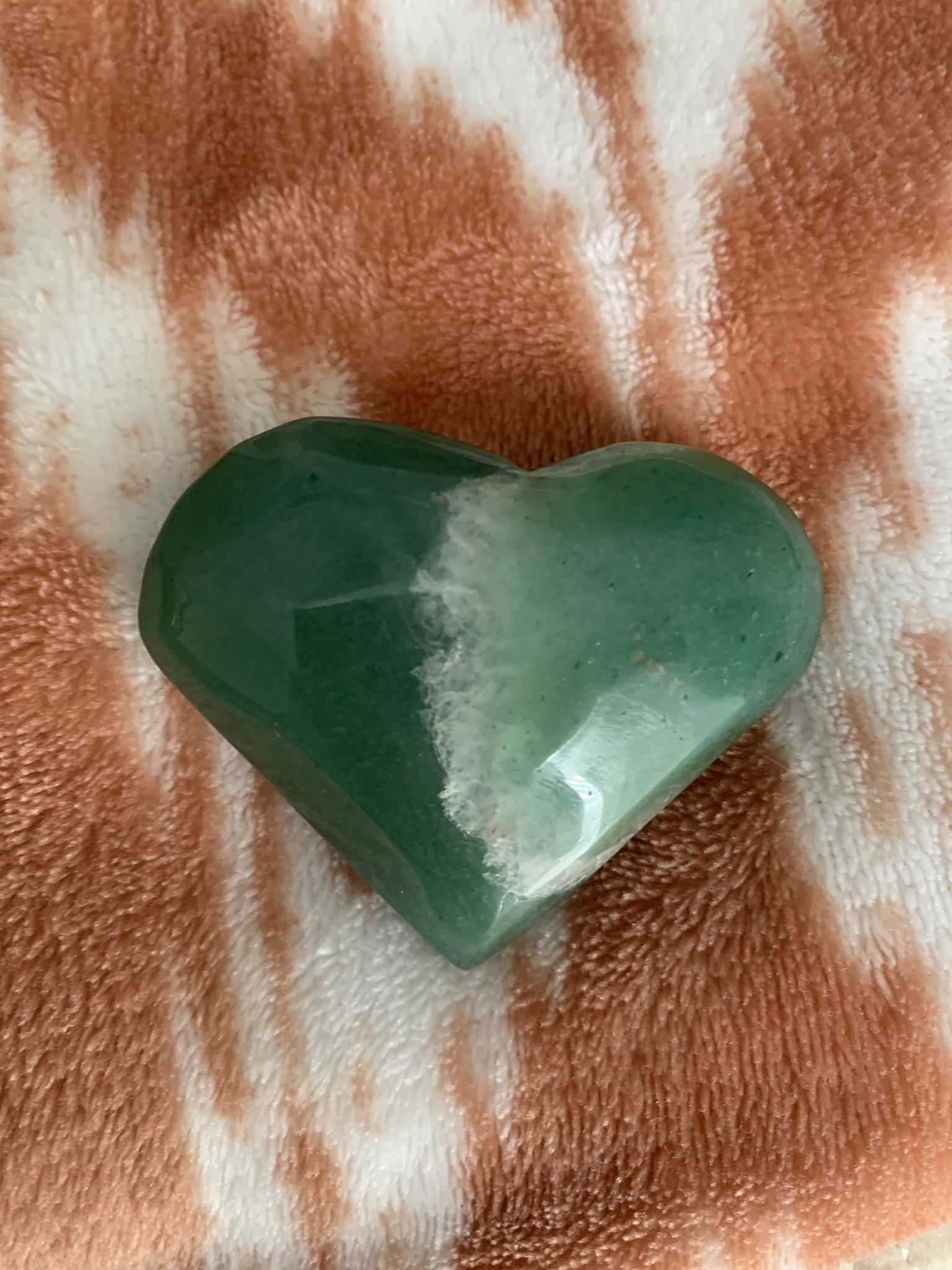 Green Aventurine Heart crystal stone