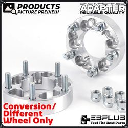 4x 1.25" Mercedes 5x112 to Hub to 5x4.5" Different Wheel Convert Adapter M12x1.5