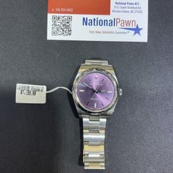 Oyster Perpetual Rolex Watch Red Grape