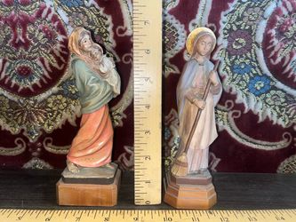 Religious Figures Hand Carved & Painted Italy