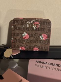 Juicy Couture Brown Berry Sweet Card Case Wallet