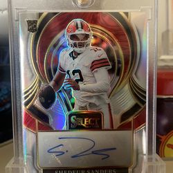 Shedeur Sanders 2025 Panini Select RC Auto Prizm Rookie Autograph Browns SSP