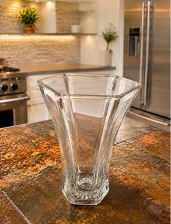 Clear Crystal Glass Vase