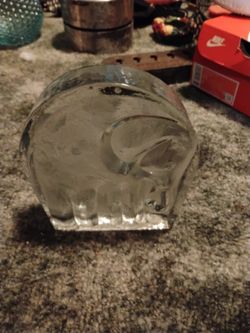 Antique Glass Elephant