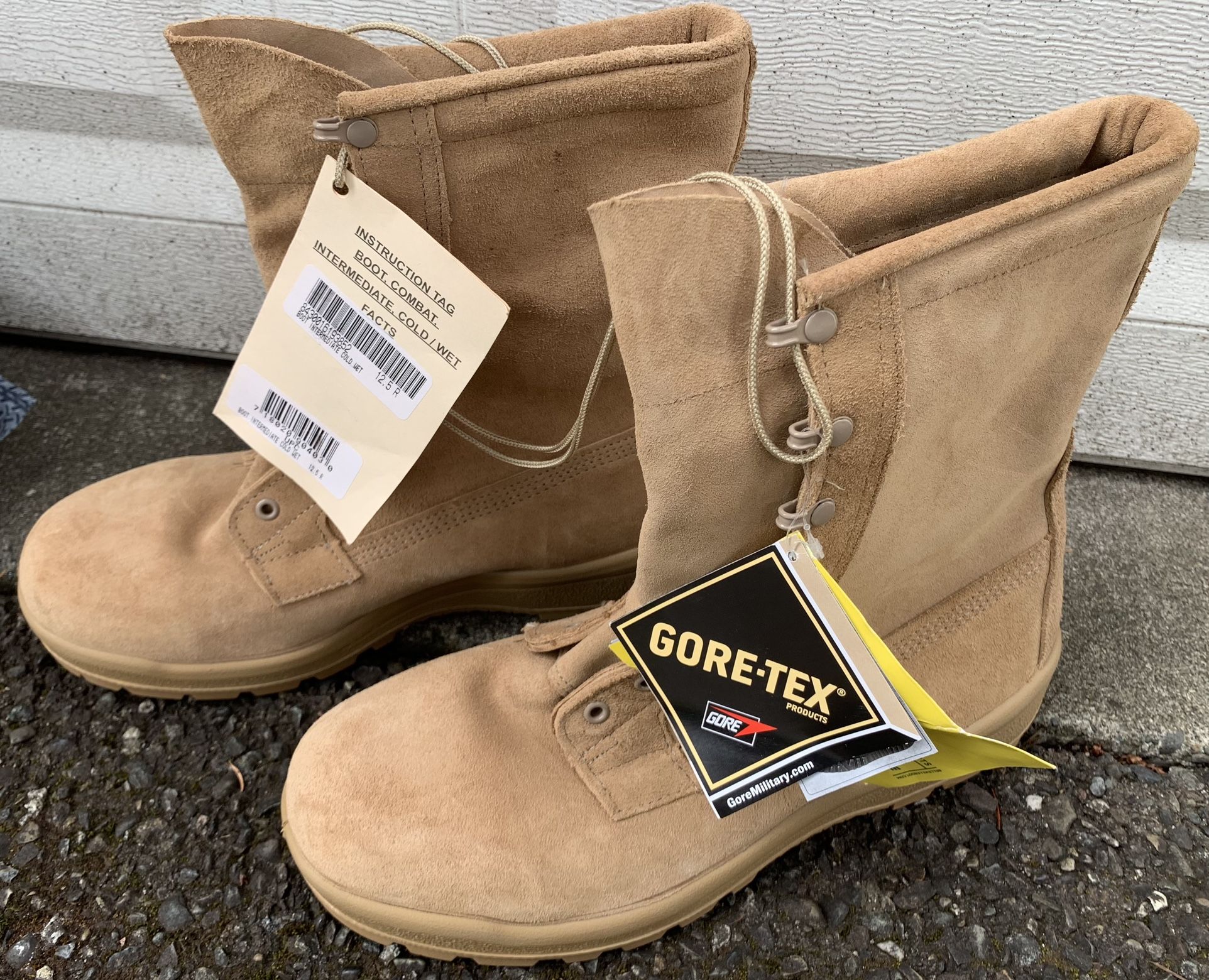 Military Surplus Belleville GoreTex Combat Boots, 12.5, New