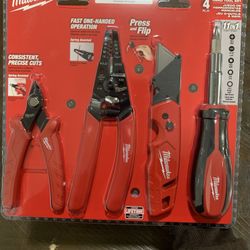 Milwaukee Electrician's 4-Piece Hand Tool