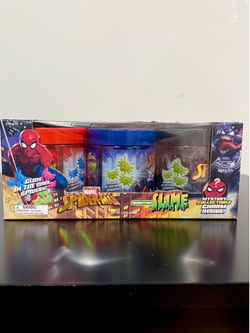Spider-Man Quantum Slime W/ Glow In The Dark Spiders New Unopened Box