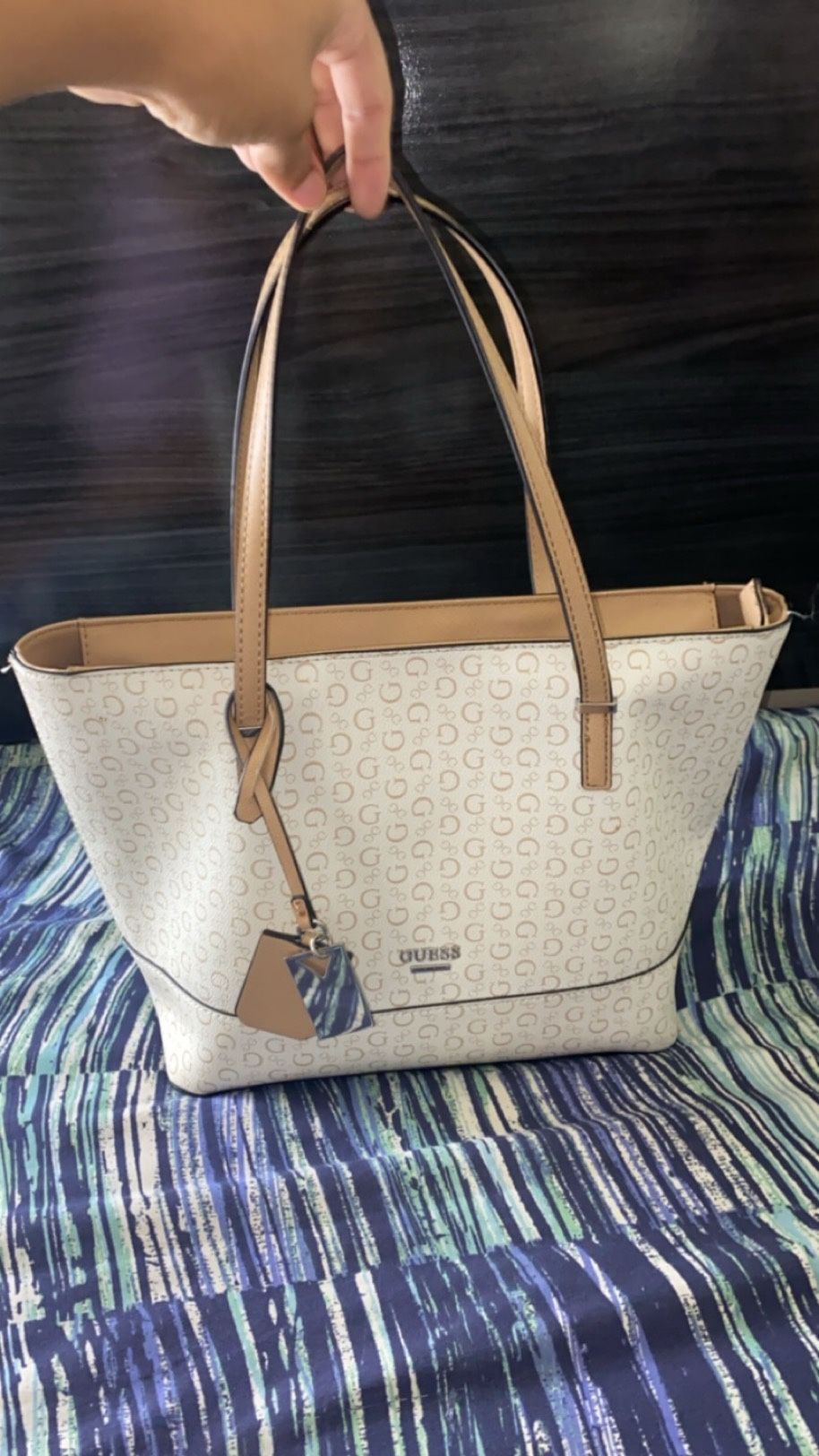 Brown And Beige Guess Purse