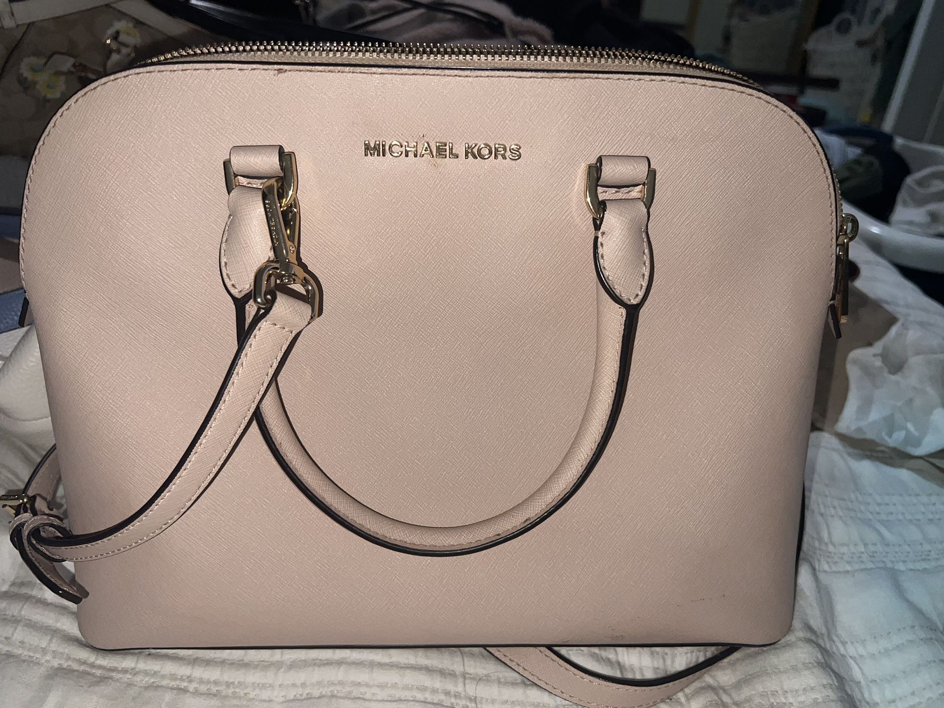 Michael Kors Pink Purse With Matching Wallet