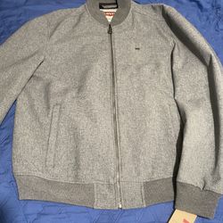 Levi’s Mens Casual Bomber Fitted  Jacket Size Large New Trucker Sherpa  Express Zara H & M Varsity lululemon Members Only