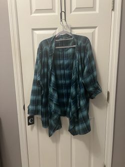 NWT 2X Lee Riders Open Cardigan Flannel