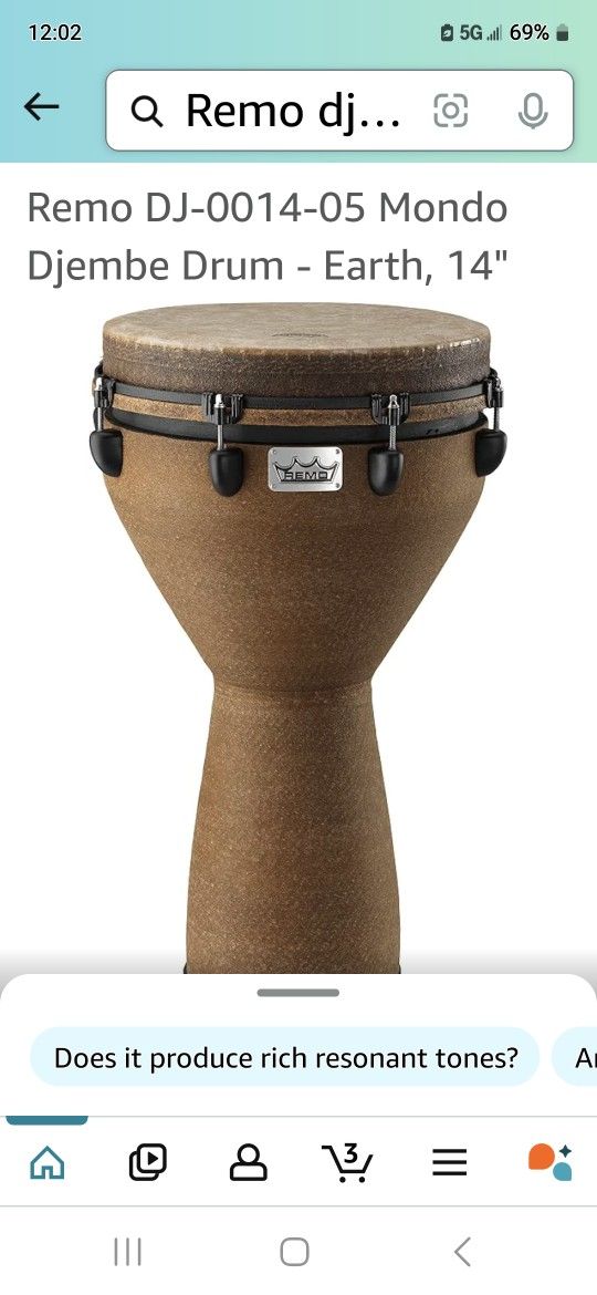 REMO Djembe PERCUSSION Drum