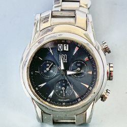 ESQ Swiss by Movado Men's Chronograph Silver Tone Quartz 42mm Watch  E5290 NEW battery
