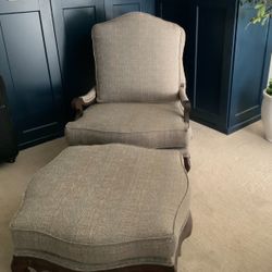 Accent Chair with Ottoman