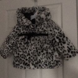 PISTACHIO Pink Fleece Hearts Jacket/Coat Baby/Toddler Girl Size 2 T