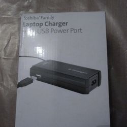 Toshiba Family Laptop Charger W/USB Power Port