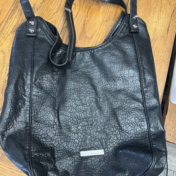 Large Leather BCBG Bucket bag 