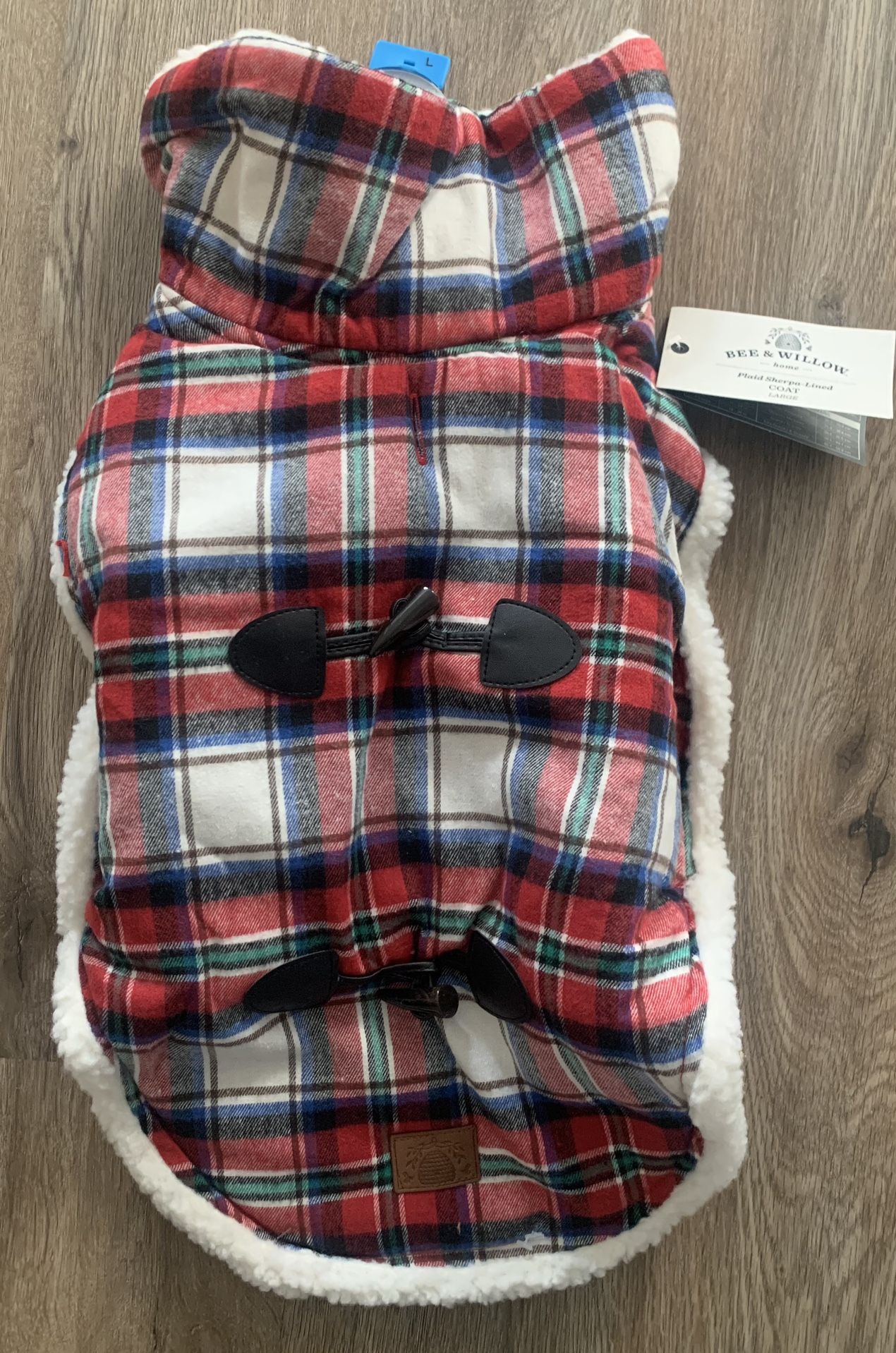 Dog Sherpa Lined Coat Large