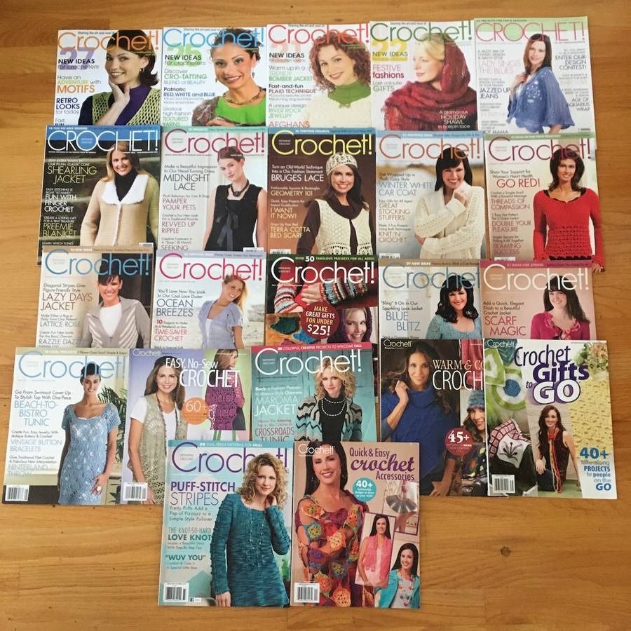 Lot of 22 Defining Crochet and Crochet! magazines Patterns