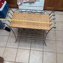 Solid Metal Wine Rack