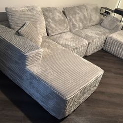 Cloud Sectional with Ottoman