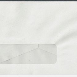 US Mail, U649W 37c  On White Mint Entire Size 21 Security Envelope Recycled Paper
