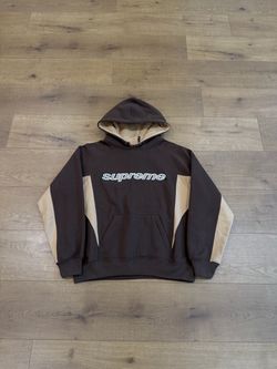 Supreme Two-Tone Hoodie Brown Tan