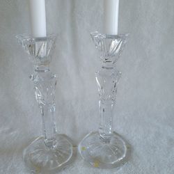 Cristal Glass Candle Holders 🕯